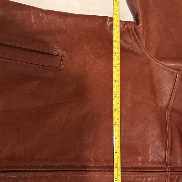 Banana Republic Men's Rich Brown Leather Jacket - Picture 12 of 16